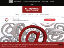 Tablet Screenshot of netmanners.com